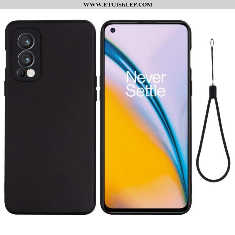 Etui do OnePlus Nord 2 5G Płynny Silikon Ze Smyczą